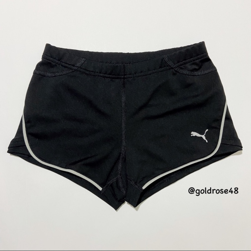Puma black workout shorts